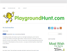 Tablet Screenshot of playgroundhunt.com